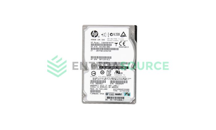 HP 641552-002 450GB 10K SAS SFF 6Gbps Hard Drive Base View