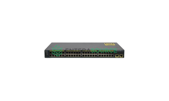 Cisco WS-C2960-48TT-L Catalyst 2960 Series 48 Port 100BASE-T, 2x 1GBASE-T Switch Front View