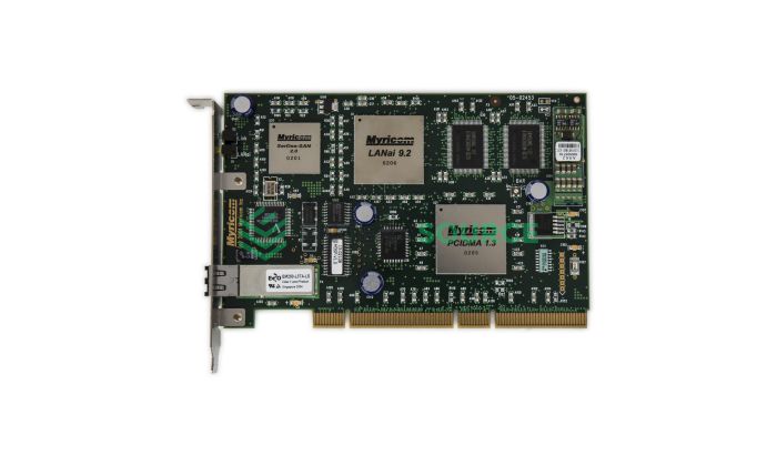HP A6386-60001 HyperFabric Single Port 4GB Fibre Channel PCI 4X Fiber Adapter Top View