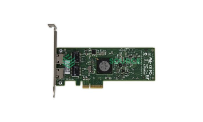 HP 458491-001 Dual Port 1GBASE-T NC382T PCIe Server Adapter Top View