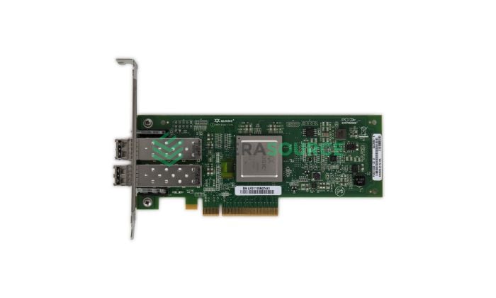 QLogic QLE2562-E Dual Port 8GB FC PCI-E HBA Top View