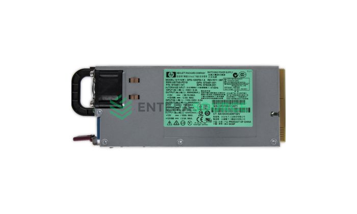 HP 570451-101 1200W HE Common Slot Platinum Hot Plug AC Power Supply Top View