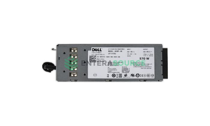 Dell MYXYH PowerEdge R710 T610 570W AC Power Supply Top View
