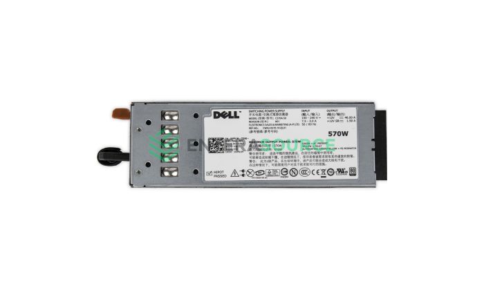 Dell VPR1M PowerEdge R710 T610 570W AC Power Supply Top View