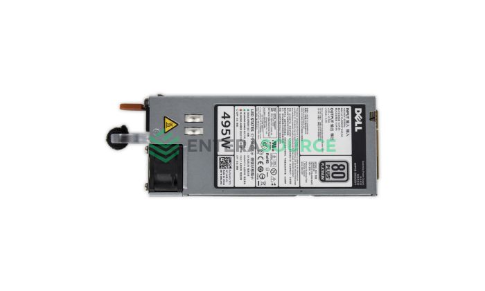Dell N24MJ PowerEdge R520 R620 R720 T420 T620 495W 80+ Platinum AC Power Supply Top View