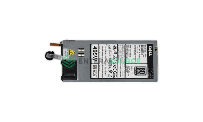 Dell 3GHW3 PowerEdge R520 R620 R720 T420 T620 495W 80+ Platinum AC Power Supply Top View