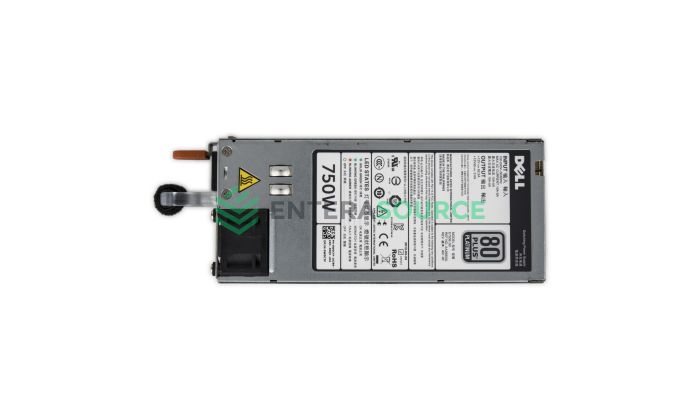 Dell W0CTF PowerEdge R520 R620 R820 T620 VRTX 750W 80+ Platinum AC Power Supply Top View