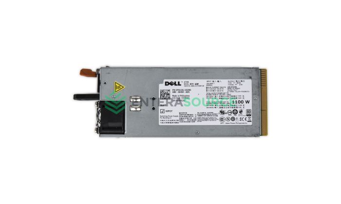 Dell Y613G PowerEdge R510 R715 R810 R910 T710 1100W AC Power Supply Top View