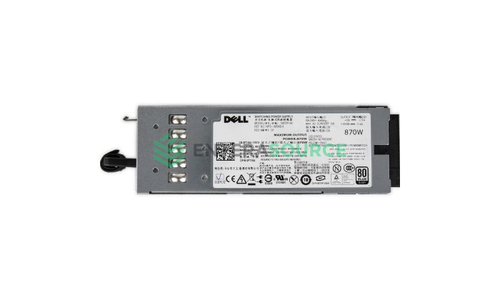 Dell PT164 PowerEdge R710 T610 870W AC Power Supply Top View