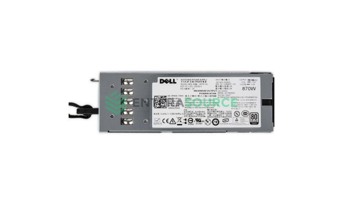 Dell YFG1C PowerEdge R710 T610 870W AC Power Supply Top View
