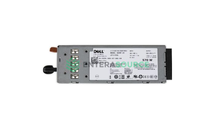 Dell T327N PowerEdge R710 T610 570W AC Power Supply Top View