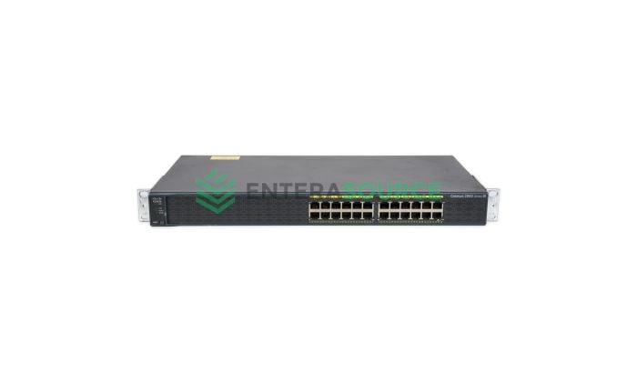 Cisco WS-C2960-24-S Catalyst 2960 Series 24 Port 100BASE-T Layer 4 Switch Front View