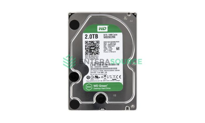 Western Digital WD20EZRX-00D8PB0 2TB 5.4K SATA 3.5" 6Gbps Hard Drive