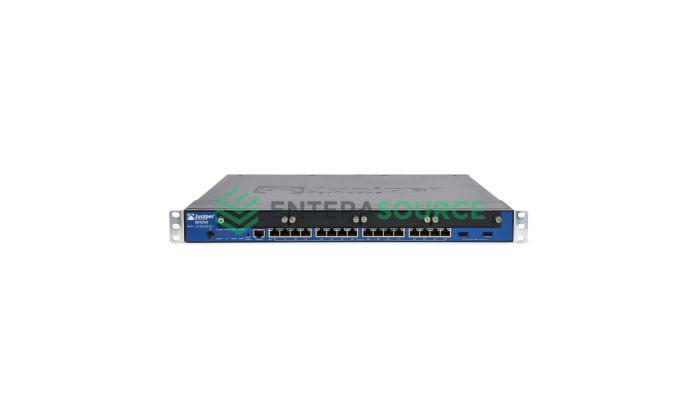 Juniper SRX240H 16-Port 1Gb SRX Services Gateway w/ 4x mini-PIM MMN Front View