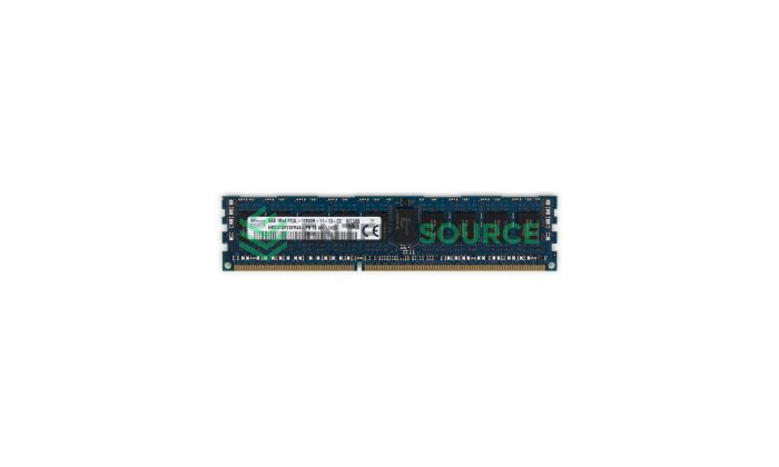 Hynix HMT41GR7AFR4A-PB 8GB DDR3-1600 PC3L-12800R 1Rx4 ECC Server Memory Module Top View