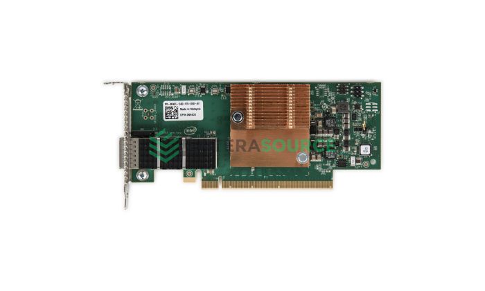Dell N64D3 Single Port 100Gb QSFP28 PCI-E HFA [Low Profile] | Intel 100HFA016 Top View