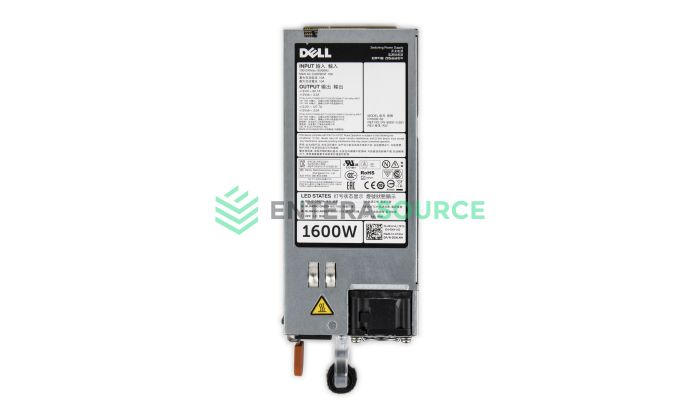 Dell DX1NN PowerEdge R620 R720 T420 T620 VRTX 1600W AC Power Supply Top View