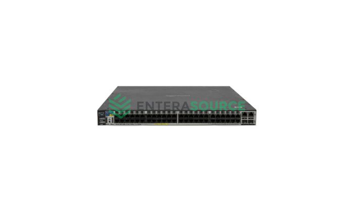 HP ProCurve J8165A 2650-PWR 48 Port 100BASE-T PoE, Gigabit Uplink Layer 2 Switch Front View