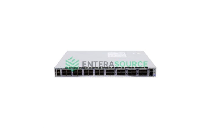 Arista DCS-7060CX-32S-R 32 Port 100Gb QSFP, 2x SFP+ Rear-to-Front Airflow Switch Front View
