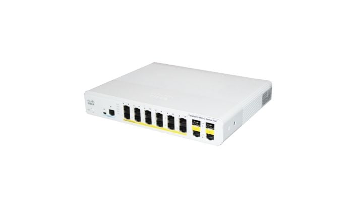 Cisco Catalyst 2960C-12PC-L 12-Port 10/100 PoE Compact Switch
