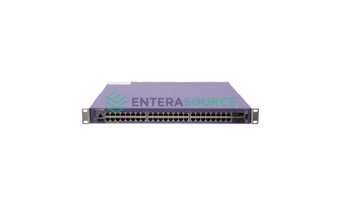 Extreme Networks Summit X460-48p 48 Port 1GBASE-T PoE+ Switch XGM3-2sf 2x AC PSU Front View