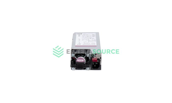 HP 865409-001 800W FS Platinum Plus Low Halogen AC Power Supply Front View