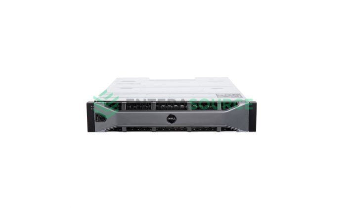 Dell EqualLogic PS4210XV 24-Bay 2.5" 10GB iSCSI 2U SAN Array Front View With Bezel