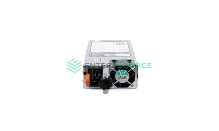 Dell HTRH4 PE R530 R730 R730xd R830 T630 T440 750W 80+ Platinum AC Power Supply Front View