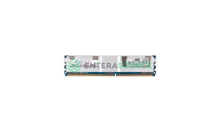 Hynix HMP31GF7AFR4C-Y5D5 8GB DDR2-667 PC2-5300 2Rx4 ECC Reg Server Memory Module Top View