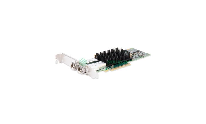 Dell RXNT1 Dual Port 16GB FC PCI-E HBA [Full Height] | Emulex LPE31002 Front View