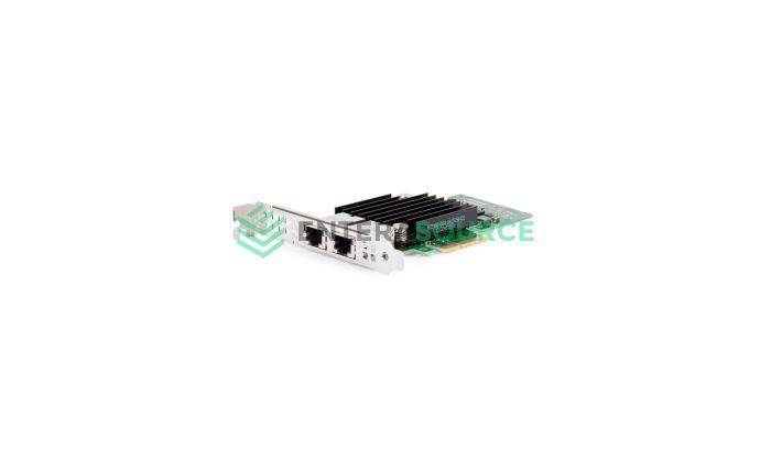 Dell 4V7G2 Dual Port 10GBASE-T PCI-E CNA [Full Height] | Intel X550-T2 Front View