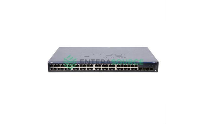 Juniper EX2200-48P-4G 48 Port 1GBASE-T PoE+ Layer 3 Ethernet Switch Front View