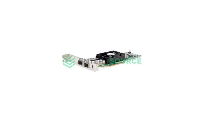 Dell CG7YT Dual Port 10GB SFP+ PCI-E CNA [Full Height] | Emulex OCe14102-U1D Front View