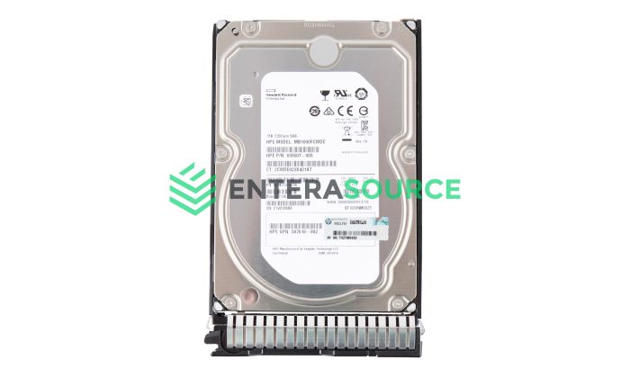 HP 653947-001 1TB SAS 6Gbps MDL 7.2K LFF SC Hard Drive 652753-B21 Top View