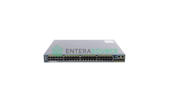 Cisco Catalyst WS-C2960S-F48LPS-L 2960 Series POE Ethernet Switch Front View