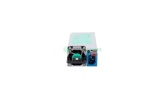 HPE 754383-001 200-240V 1400W FS 80+ Platinum Plus Hot Plug AC Power Supply Front View