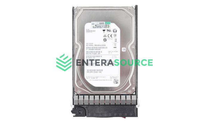 HP 826550-001 4TB SAS 12Gbps MDL 7.2K LFF Hard Drive Top View