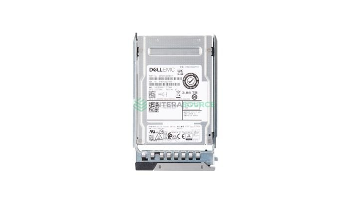 Dell FXYGR 3.84TB TLC SAS 2.5" 12Gbps MU SED Solid State Drive | KRM6XVUG3T84 Top View