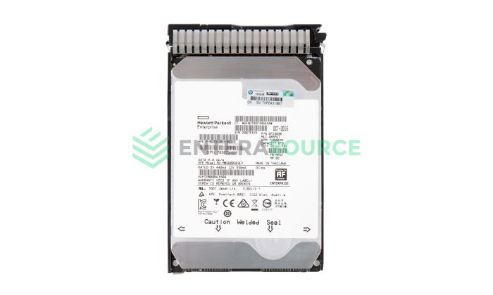 HPE 793767-001 6TB 7.2K SATA LFF 6G 512e He MDL SC Hard Drive | 793683-B21 Top View