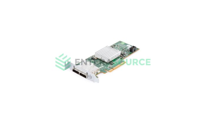 Dell 3DDJT Dual Port 6GB SAS PCI-E Host Bus Adapter [Low Profile] Front View