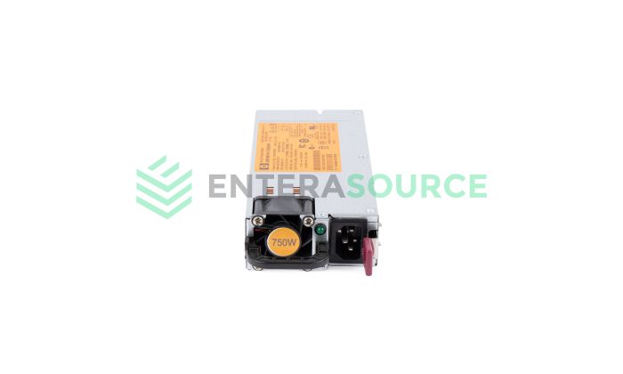 HPE ProLiant 506821-001 G6 G7 100-240V 750W CS Gold Hot Plug AC Power Supply Front View