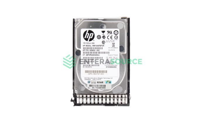 HP 653954-001 1TB 7.2K SAS SFF 6Gbps MDL SC Hard Drive 652749-B21