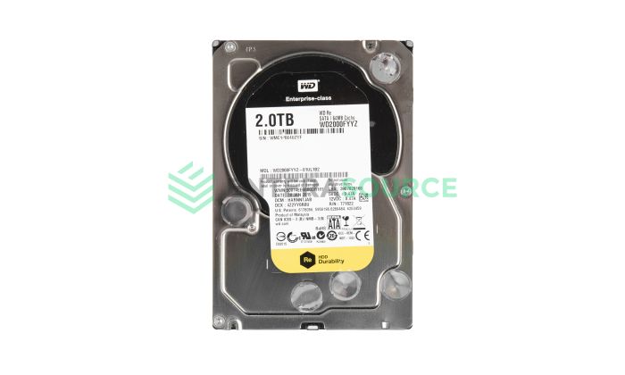 Western Digital WD2000FYYZ 2TB 7.2K SATA 3.5" 6Gbps Hard Drive