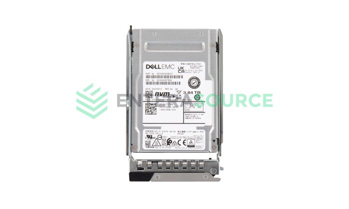 Dell 7YDNG 3.84TB BiCS NVMe 2.5" Gen4 x4/2x2 RI FIPS Solid State Drive Base View