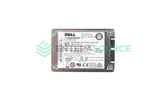 Dell N7RGD 800GB MLC SATA SSD 1.8" 6Gbps RI Solid State Drive | SSDSC1BG800G4R