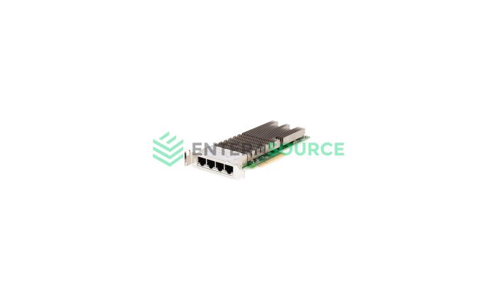 Dell 08XJ7 Quad Port 10GBASE-T PCI-E CNA [Low Profile] | Intel X710-T4 Front View