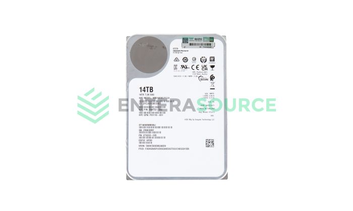 HPE P01110-001 14TB 7.2K SAS LFF 12Gbps SC Hard Drive Base View