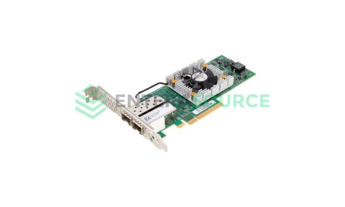 Dell 7FT0G CML SC7020 SC9000 Dual Port 16GB FC PCI-E HBA [Full Height] | QLE2662 Base View
