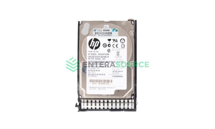 HP 653957-001 600GB 10K SAS SFF 6Gbps ENT SC Hard Drive 652583-B21