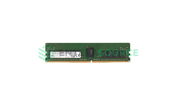 Micron MTA18ASF2G72PDZ-2G6J1QG 16GB 2Rx8 PC4-2666V Server Memory Module Base View